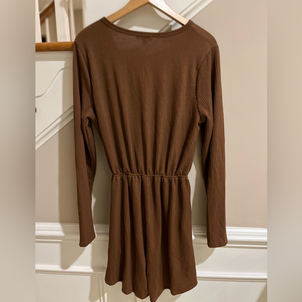 White Birch Ribbed Romper - Picture 9 of 9